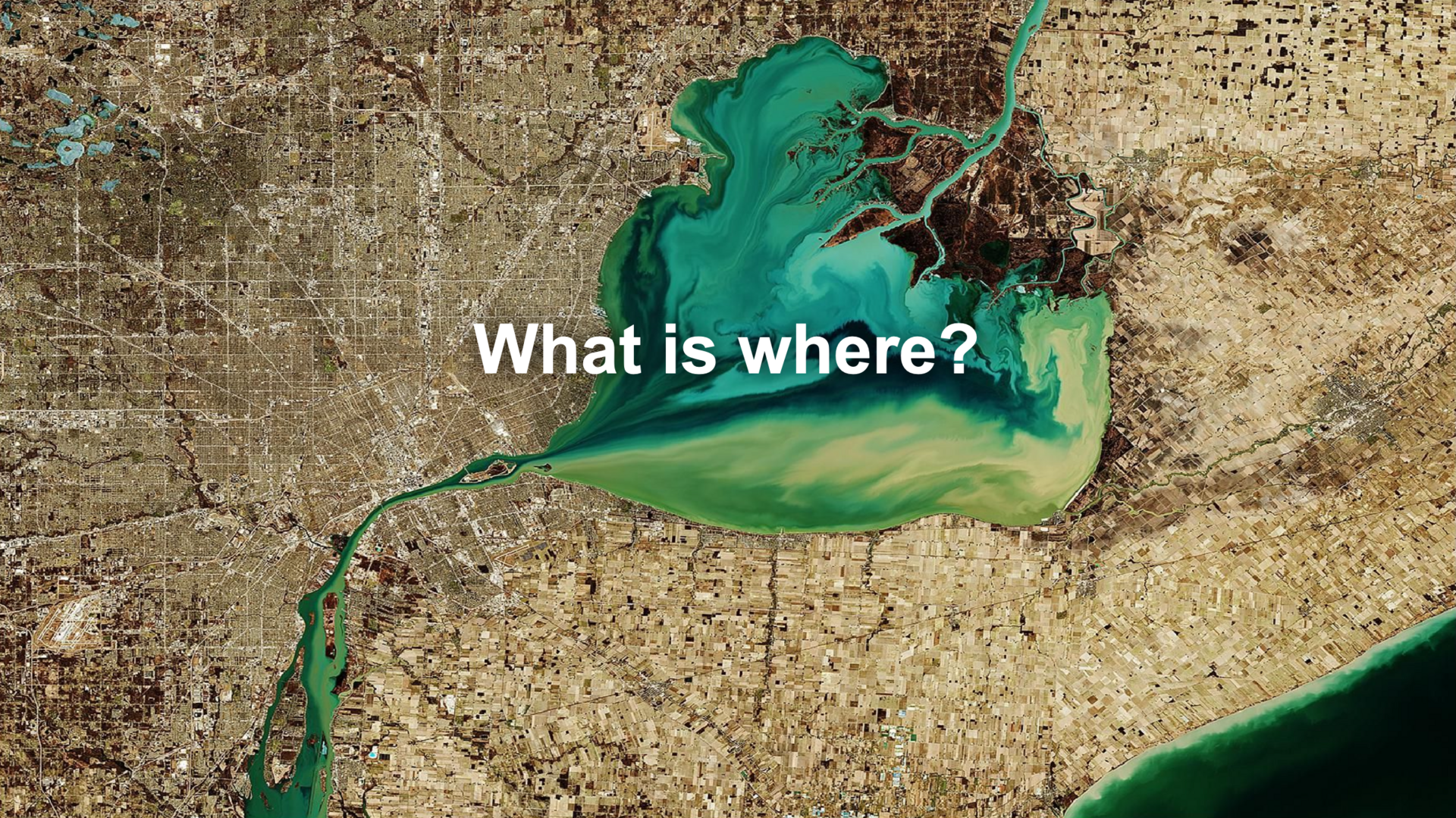 Detroit as seen from space